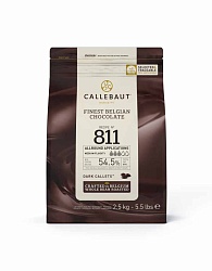 Шоколад темный Callebaut в галлетах 54,5% 811 2,5 кг