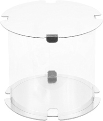 Коробка для торта "Тубус" 24 см*24 см белый