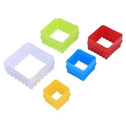 Вырубка "Фигурный край" квадрат 5шт.