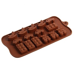 Форма для льда и шоколада 21х11х1,5 см "Детские игрушки", 15 ячеек