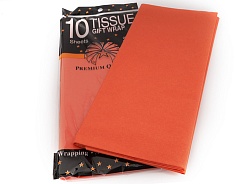 Бумага Тишью Ярко-оранжевый 51*66 см 10 листов