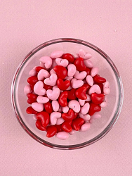 Драже зерновое в кондитерской глазури "Сердечки микс" 50 гр