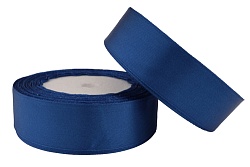 Лента атласная 2,5 см Синий 23 м